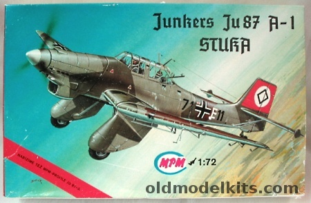 MPM 1/72 Junkers Ju-87A Early Stuka Luftwaffe - Bagged plastic model kit